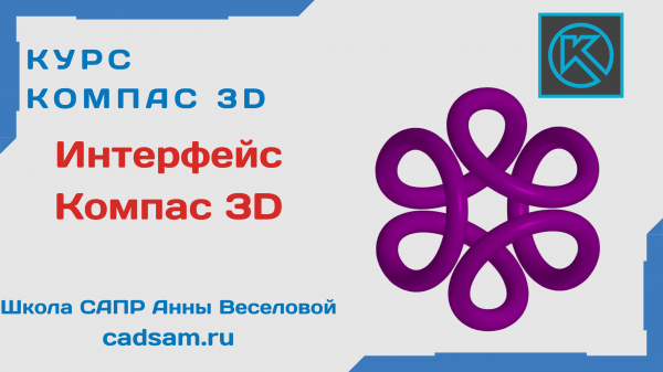Интерфейс программы Компас 3D